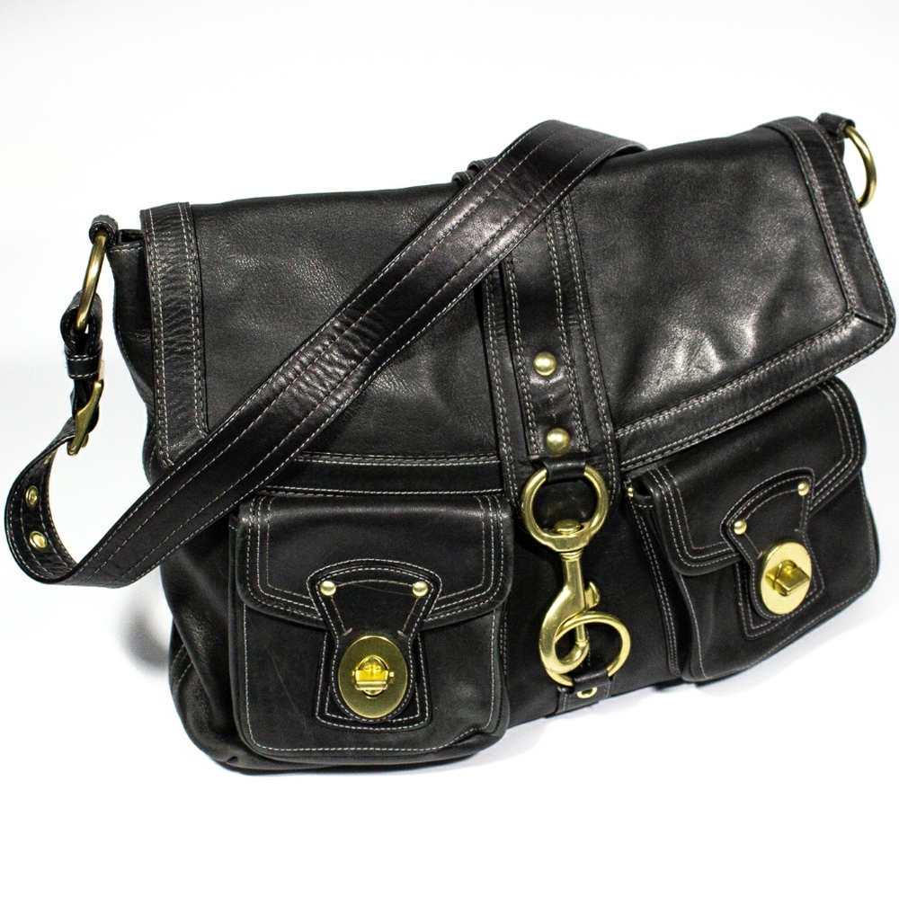 Coach Brooklyn Bag Black XL Rare F14043